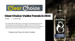 Vodka Featured in The Clear Choice